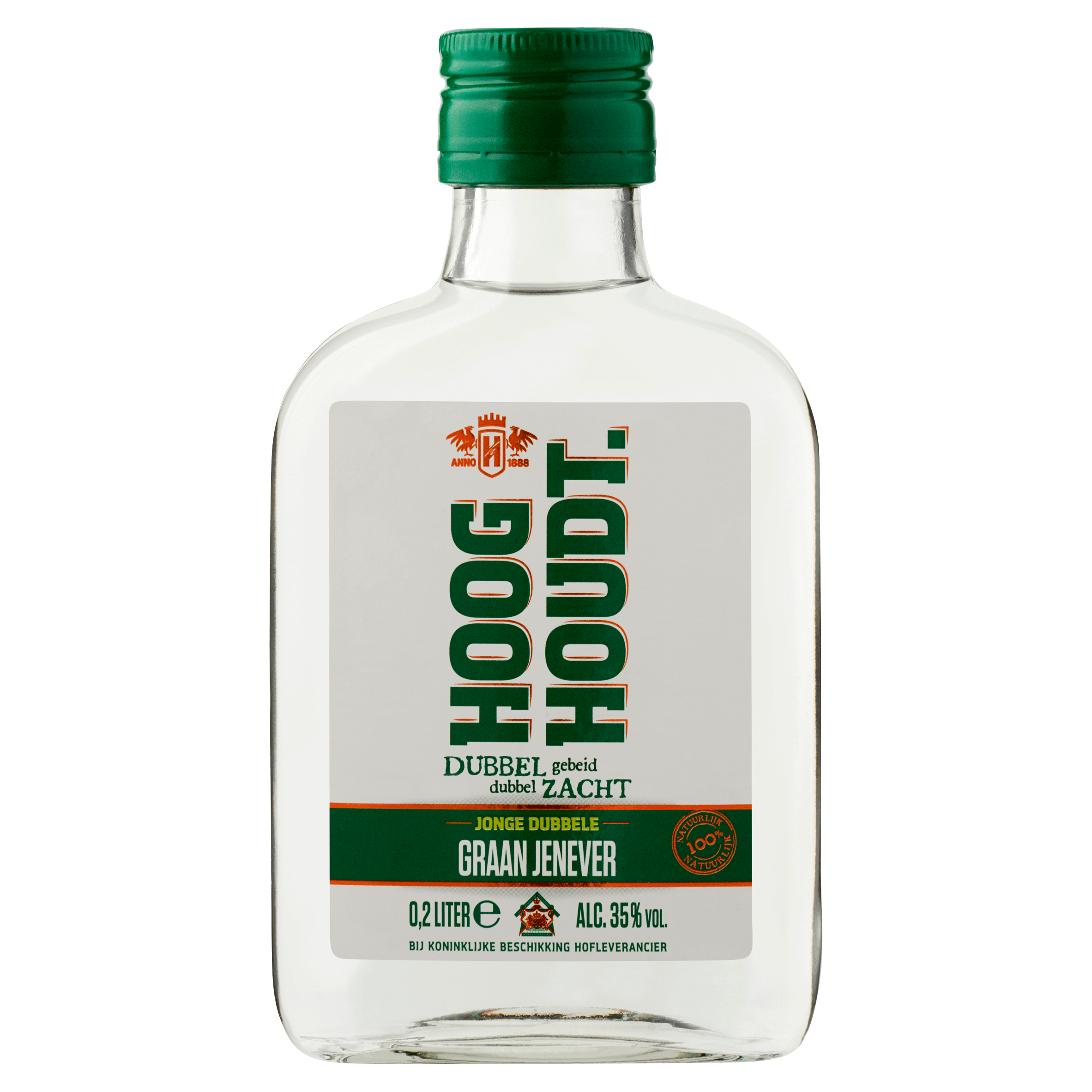 Hooghoudt Jonge Dubbele Graan Jenever Per Fles 200 Ml