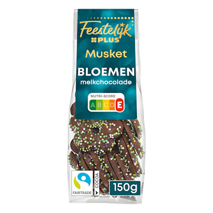 Chocolade bloemen met musket