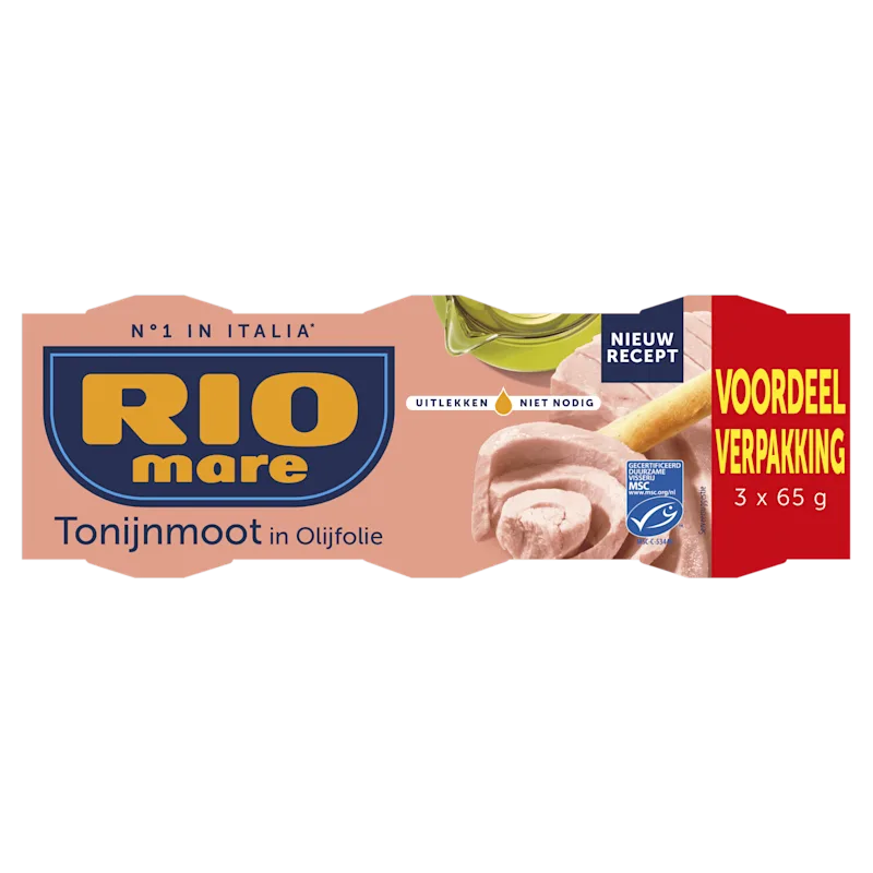Rio Mare Tonijn olijfolie 3x65g MSC