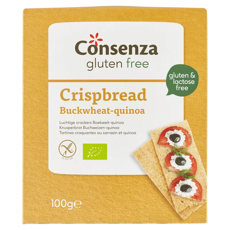 Consenza Luchtige cracker boekweit quinoa bio