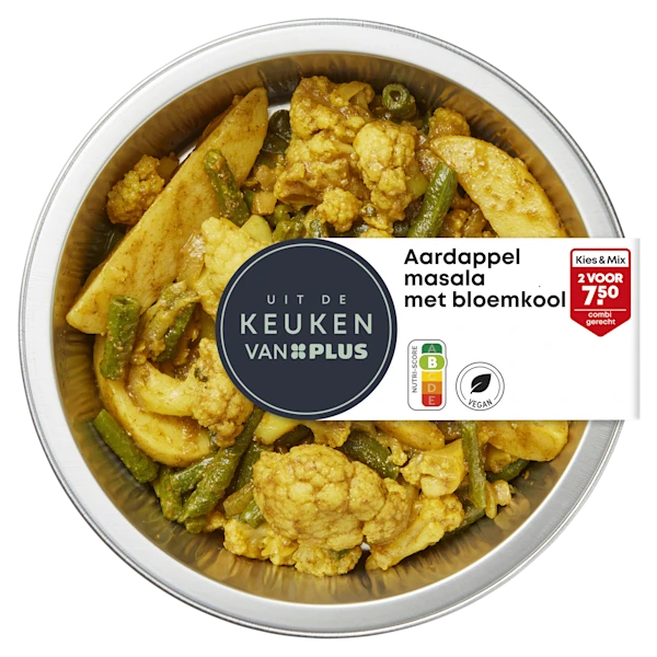 Uit de keuken van Aardappel masala met bloemkool