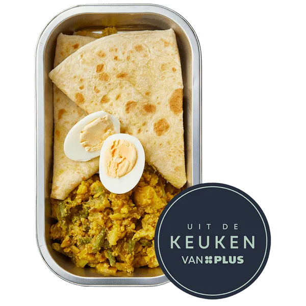 Uit de keuken van PLUS Roti vegetarisch