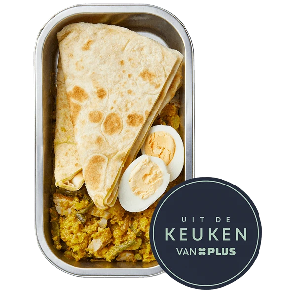 Uit de keuken van PLUS Roti met kip