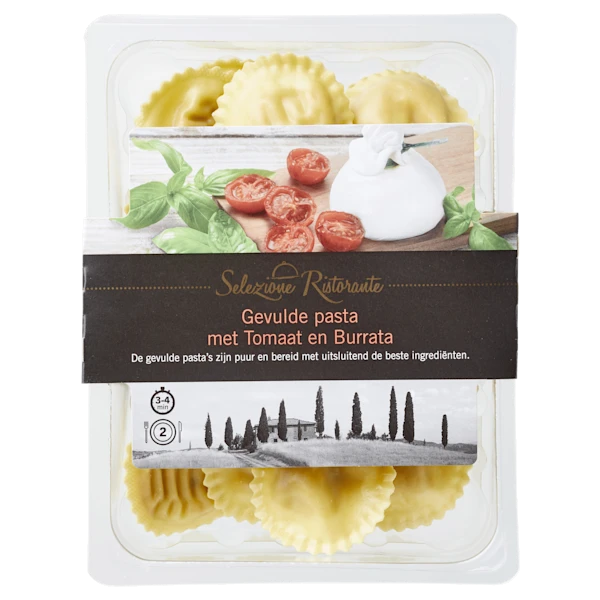 Selezione Ristorante Gevulde pasta met tomaat en burrata