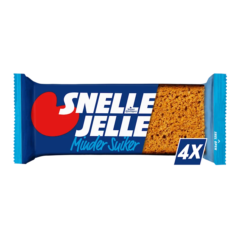 Snelle Jelle Ontbijtkoek minder suiker 4 stuks