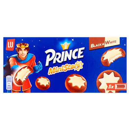 Prince MiniStars koekjes black & white