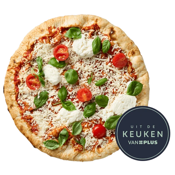 Uit de keuken van PLUS Pizza Margherita di Bufala