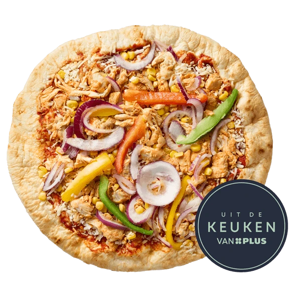 Uit de keuken van PLUS Pizza BBQ Chicken