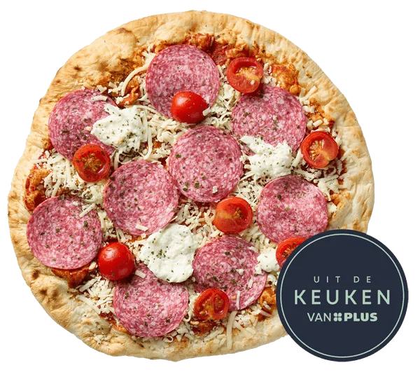 Uit de keuken van PLUS Pizza Salami