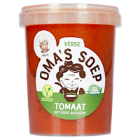 Oma's Soep Tomatensoep met verse basilicum