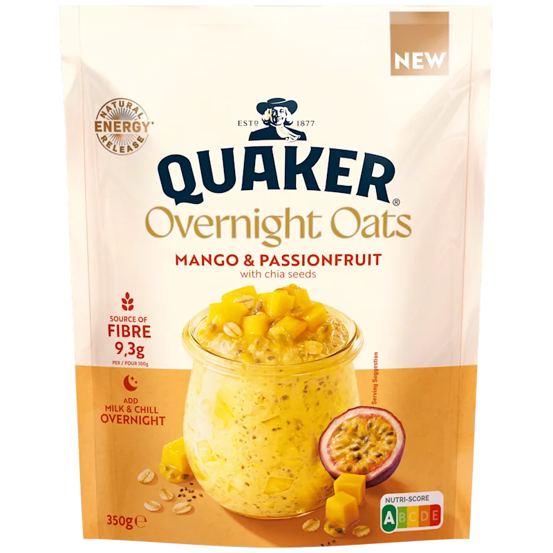 Quaker Overnight Oats Mango Passion