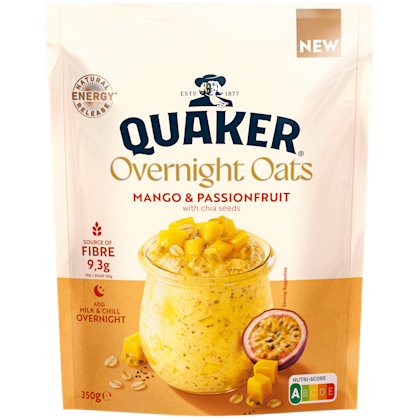 Quaker Overnight Oats Mango Passion