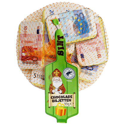 Melkchocolade bankbiljetten 100GR