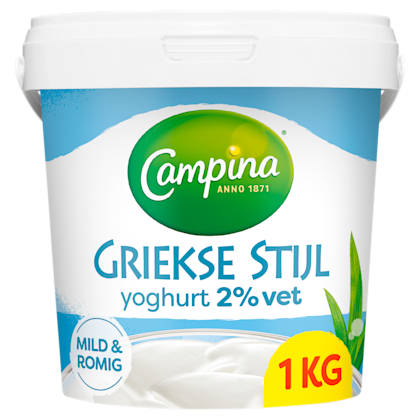 Yoghurt Griekse stijl naturel 2% vet