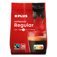 PLUS Koffiepads regular Fairtrade