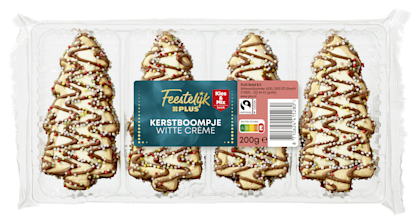 Kerstboomkoekjes witte creme Fairtrade
