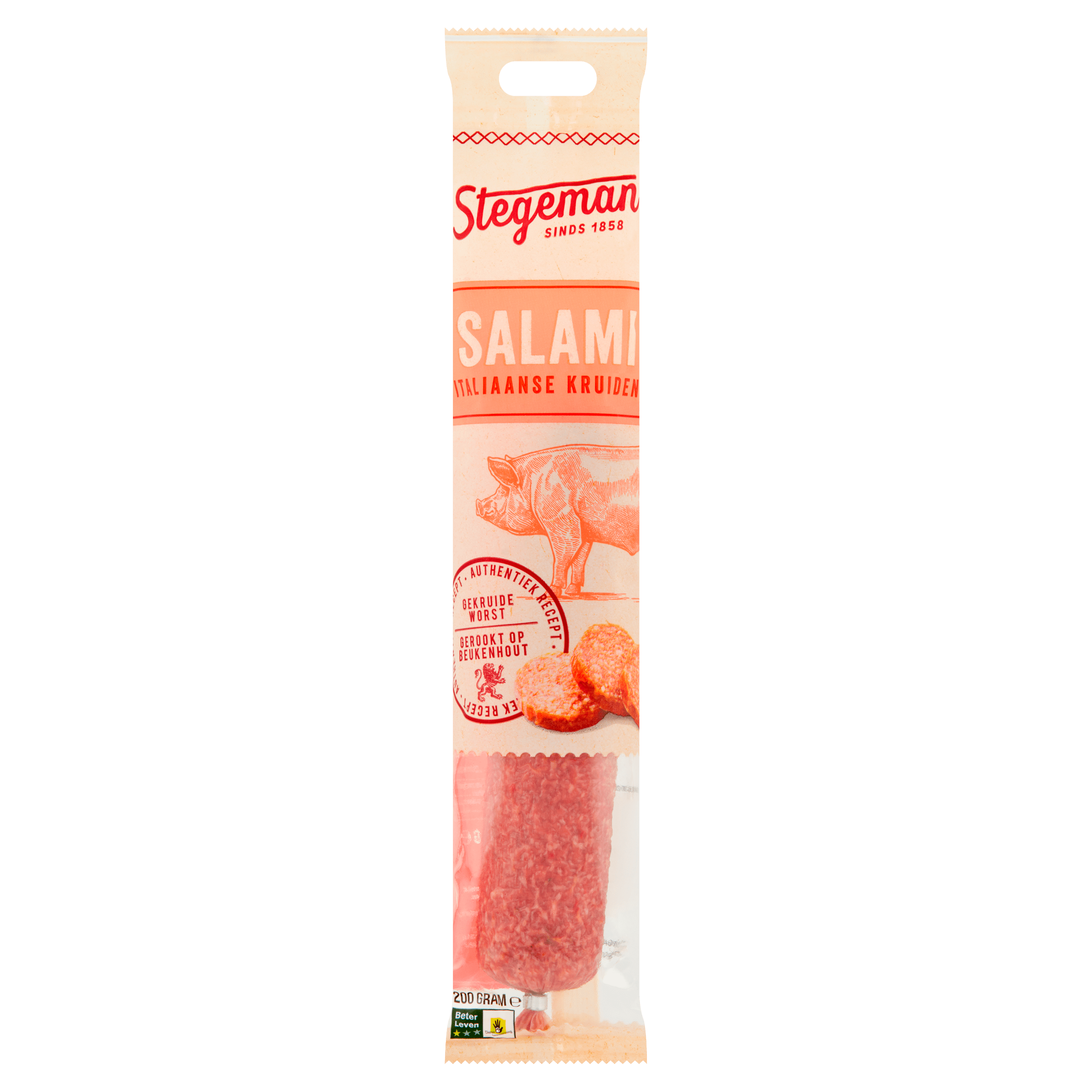 Stegeman Italiaanse salami Per Zak 200 g