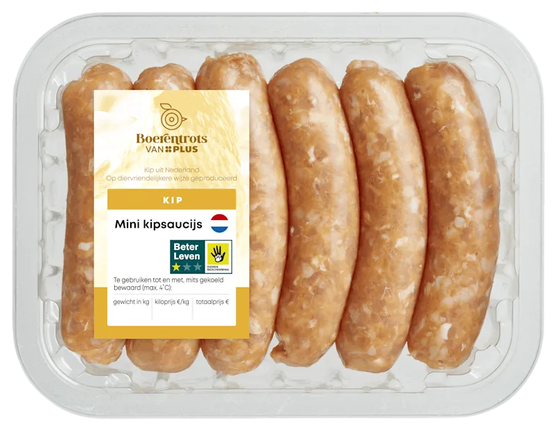 PLUS Boerentrots Mini kipsaucijs