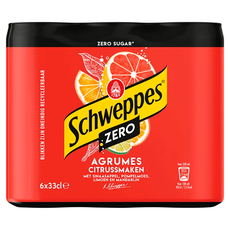 Schweppes Agrumes Zero 6 x 330ML