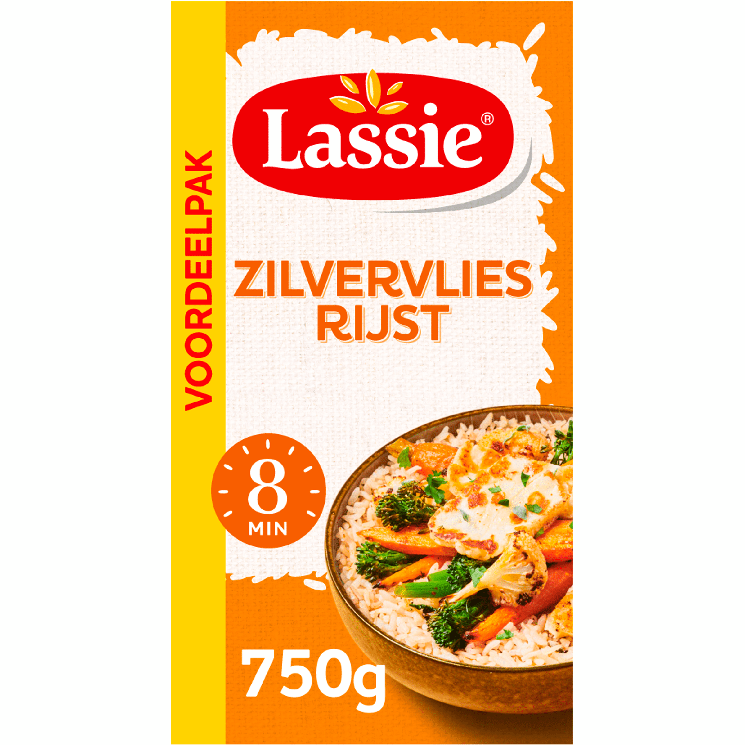 Lassie Zilvervliesrijst Per Doos 750 G