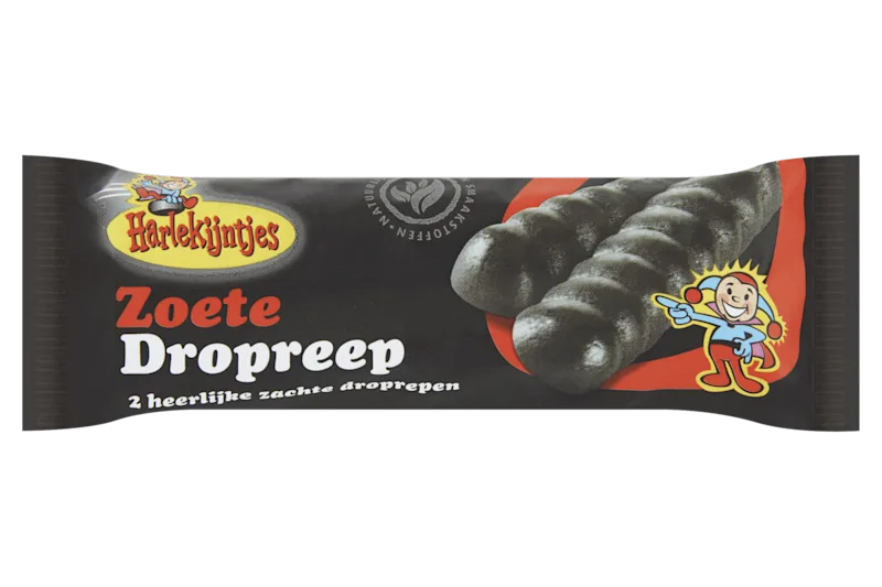 Harlekijntjes Zachte zoete dropreep