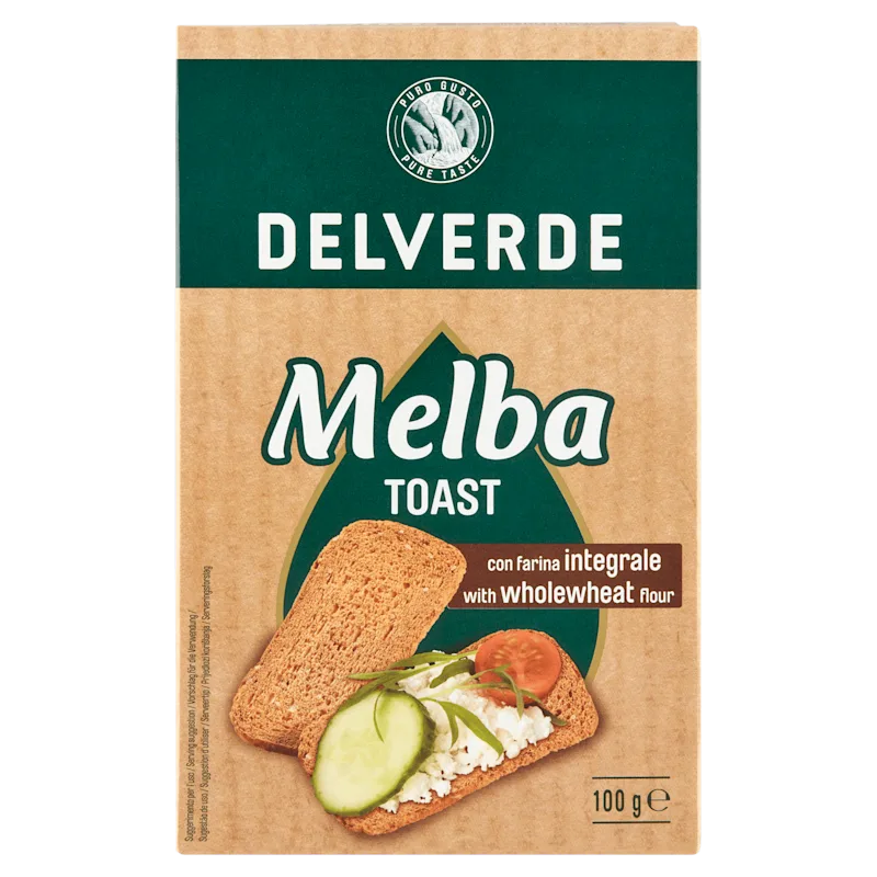 Delverde Melba toast volkoren
