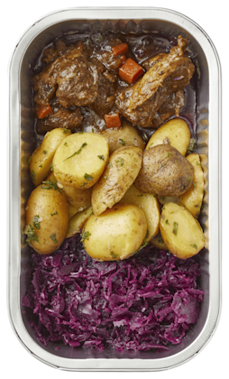 Stoofvlees krieltjes en rode kool