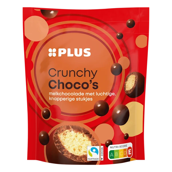 PLUS Crunchy choco's Fairtrade