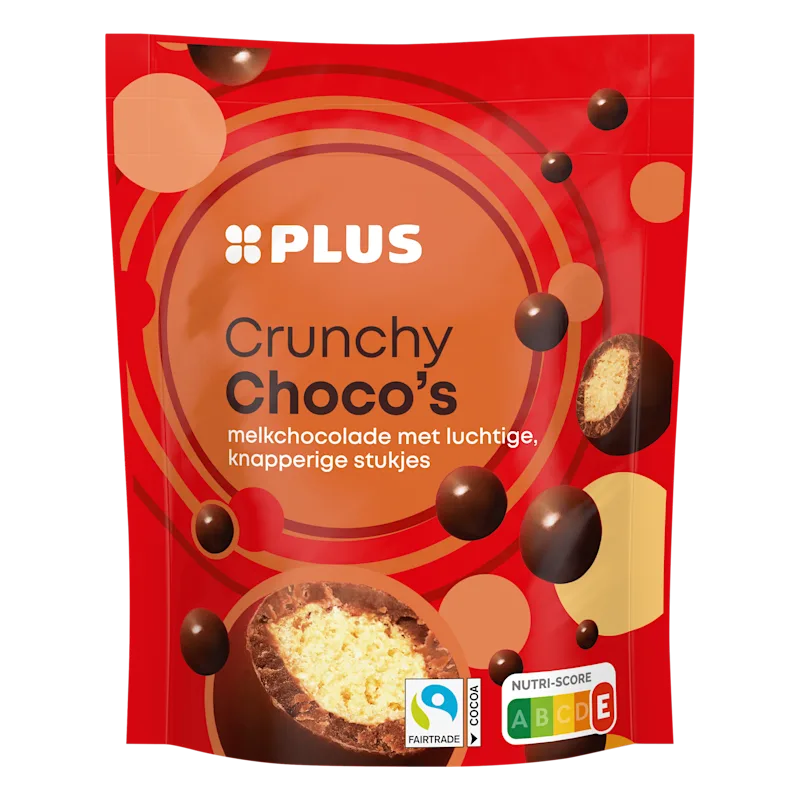 PLUS Crunchy choco's Fairtrade