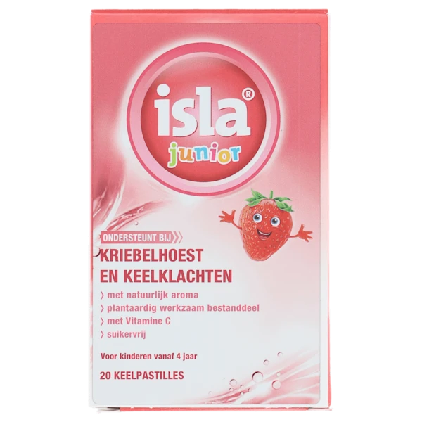 Isla Junior aardbei keelpastille