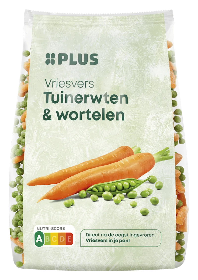 PLUS Tuinerwten en wortelen