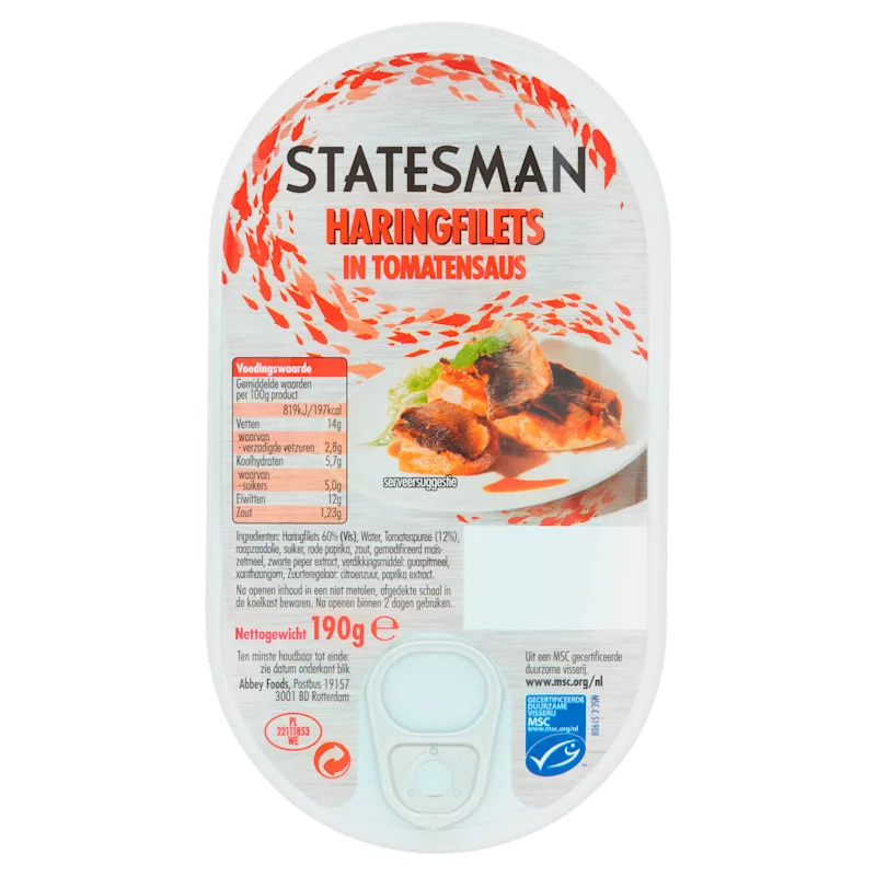 Statesman Haringfilets in Tomatensaus MSC