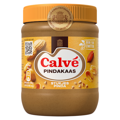 Calvé Pindakaas stukjes pinda - PLUS