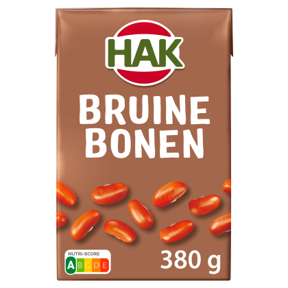 Bruine bonen in pak