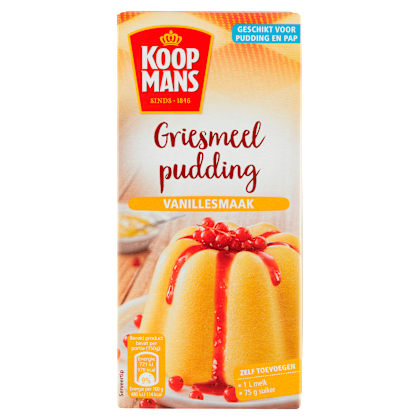 Griesmeelpudding vanillesmaak