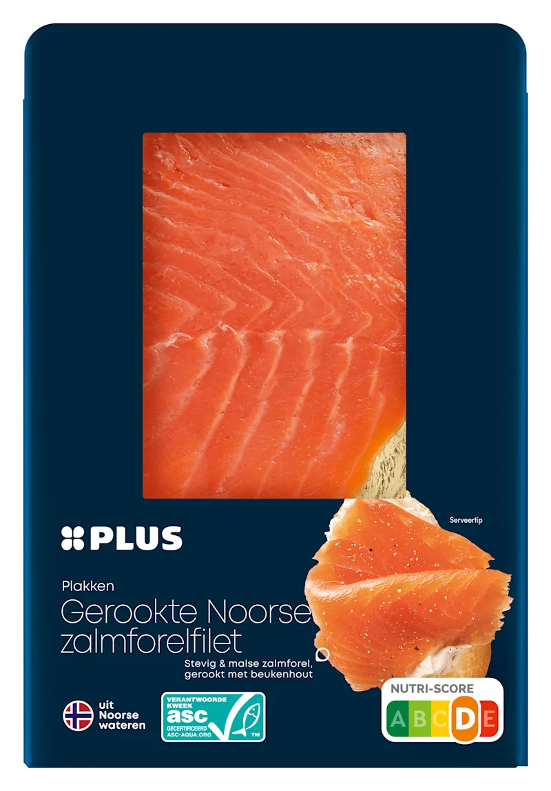 PLUS Gerookte Noorse zalmforelfilet