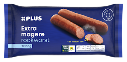 Rookworst mager 2x100 gr 1 ster