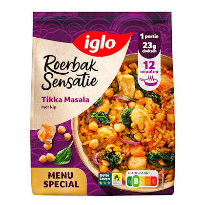 Roerbak Sensatie Tikka Masala met kip