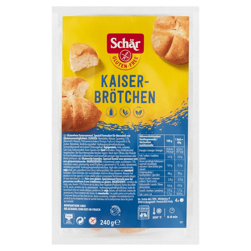 Schär KAISERBRÖTCHEN 240 g