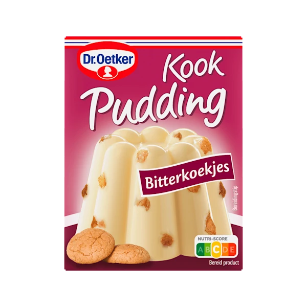 Dr. Oetker kookpudding bitterkoekjes