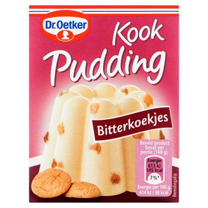 kookpudding bitterkoekjes