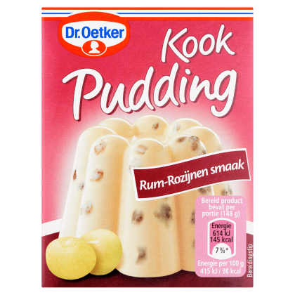 kookpudding rum rozijnen