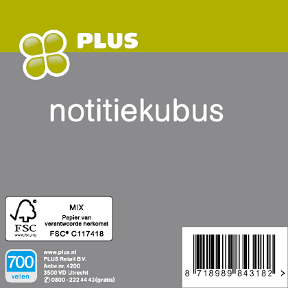 Notitiekubus 700 vel