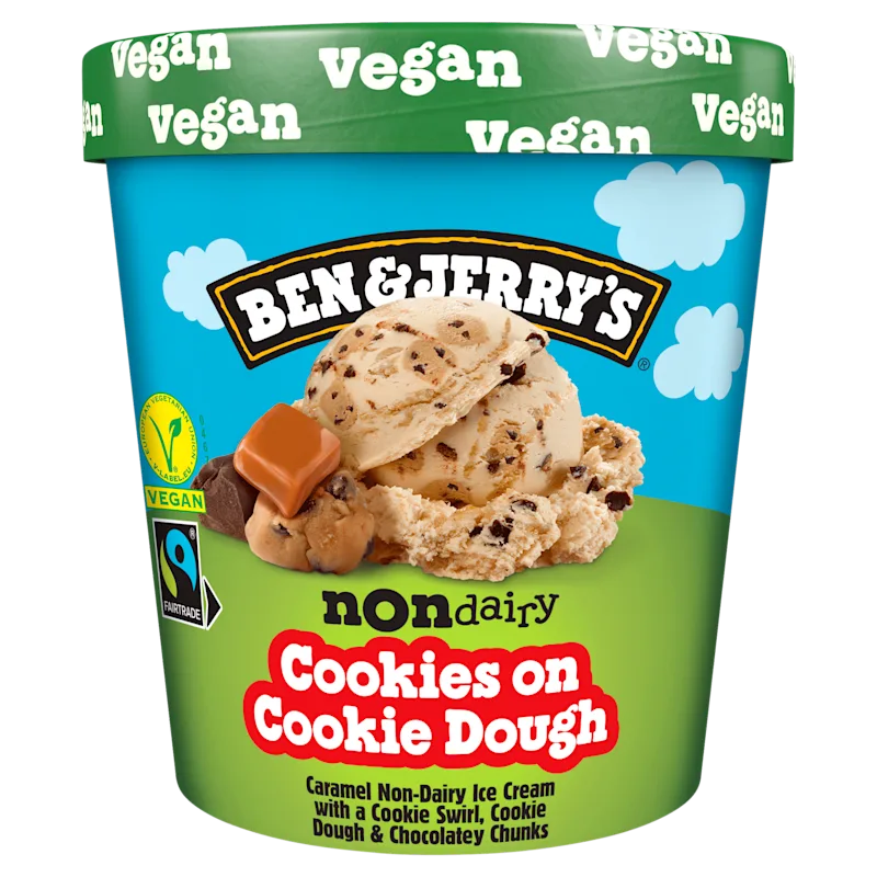 Ben&Jerry's Non-dairy cookies on cookie dough