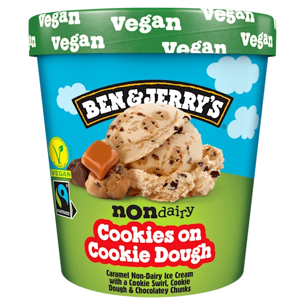 Ben&Jerry's Non-dairy cookies on cookie dough
