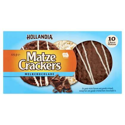 Matzecrackers met chocolade