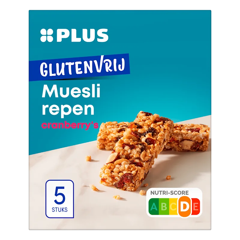 PLUS Glutenvrije Mueslirepen berry mix