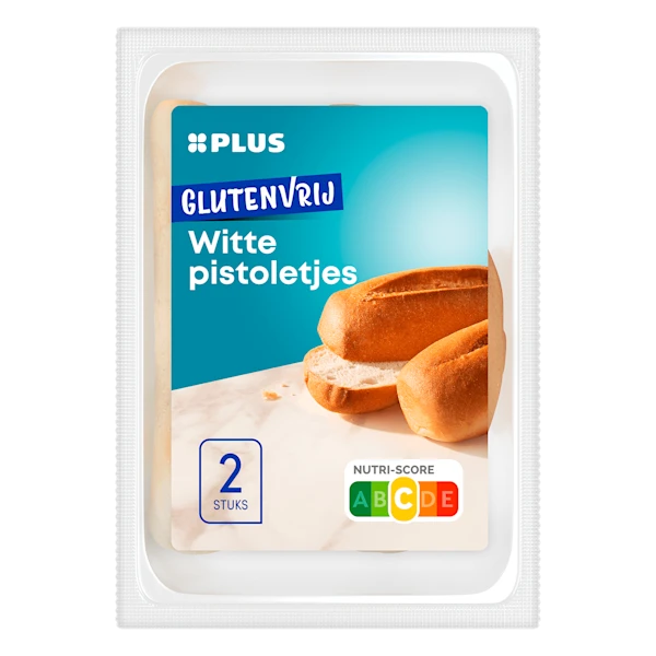 PLUS Glutenvrije pistolet wit