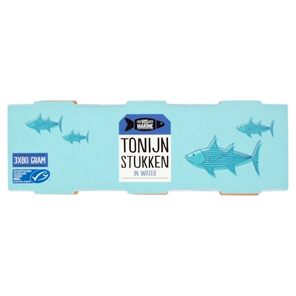 Vis Marine Tonijnstukken in water MSC 3-pack