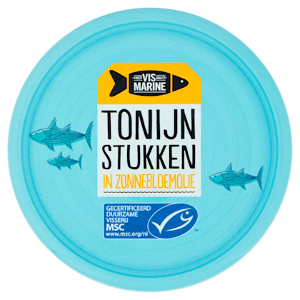 Tonijnstukken in zonnebloemolie MSC